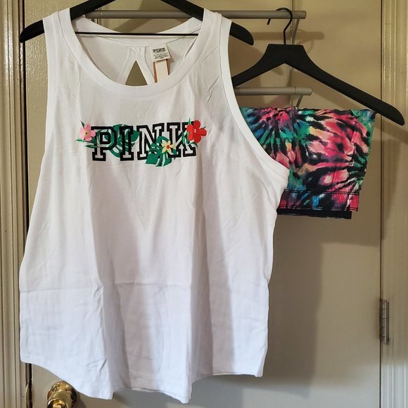 Victoria Secret PINK Boxer Tank Top Set - Picture 2 of 14
